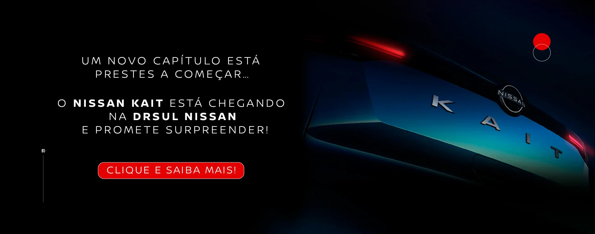 Spoiler Lançamento Nissan Kait | DRSUL Nissan