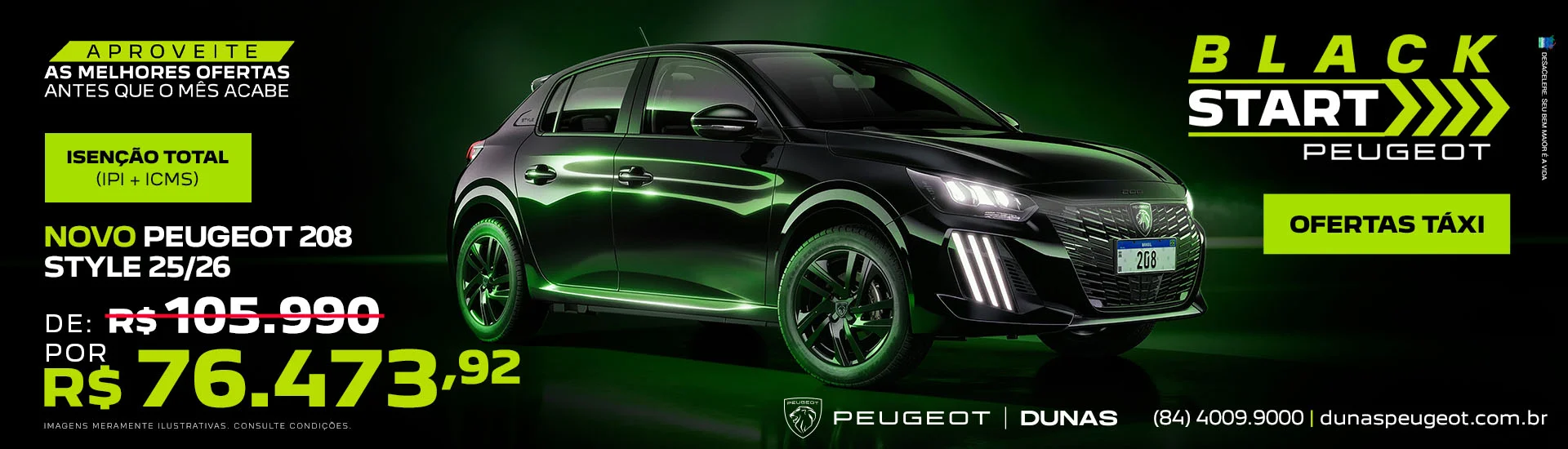 BLACK START PEUGEOT 208