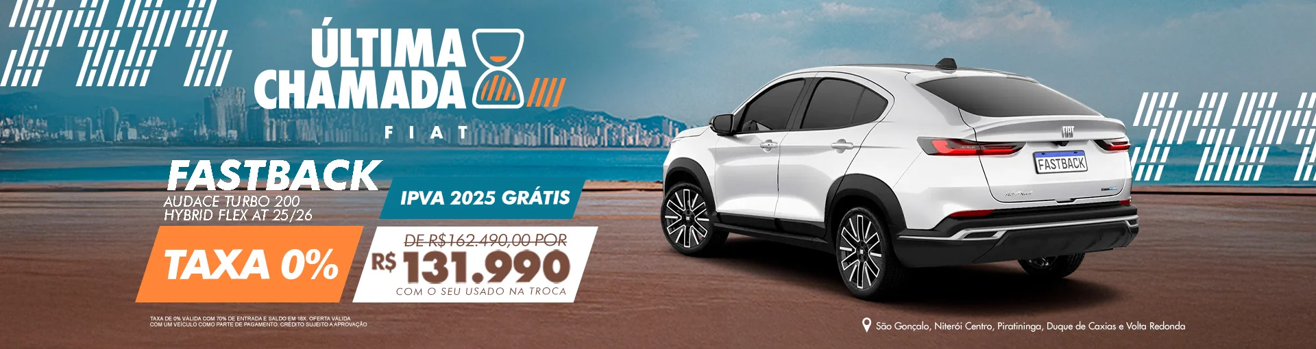 FIAT FASTBACK HÍBRIDO A PRONTA ENTREGA!