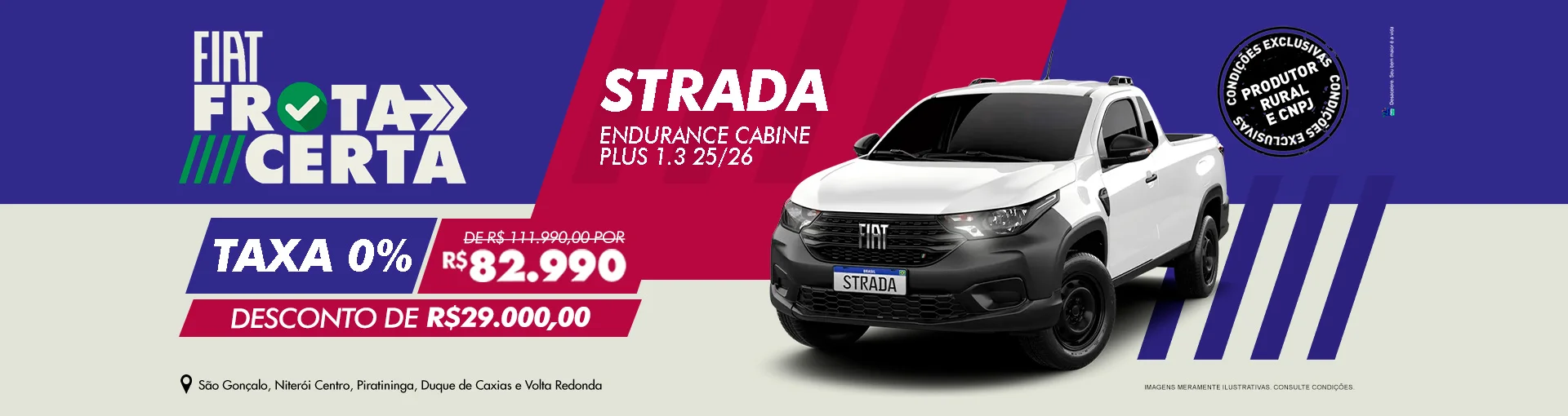 Fiat Strada, o modelo ideal para a sua empresa!