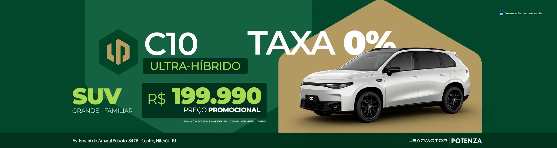 C10 Ultra-Híbrido Leapmotor Niterói | SUV com Taxa 0% e Oferta Exclusiva