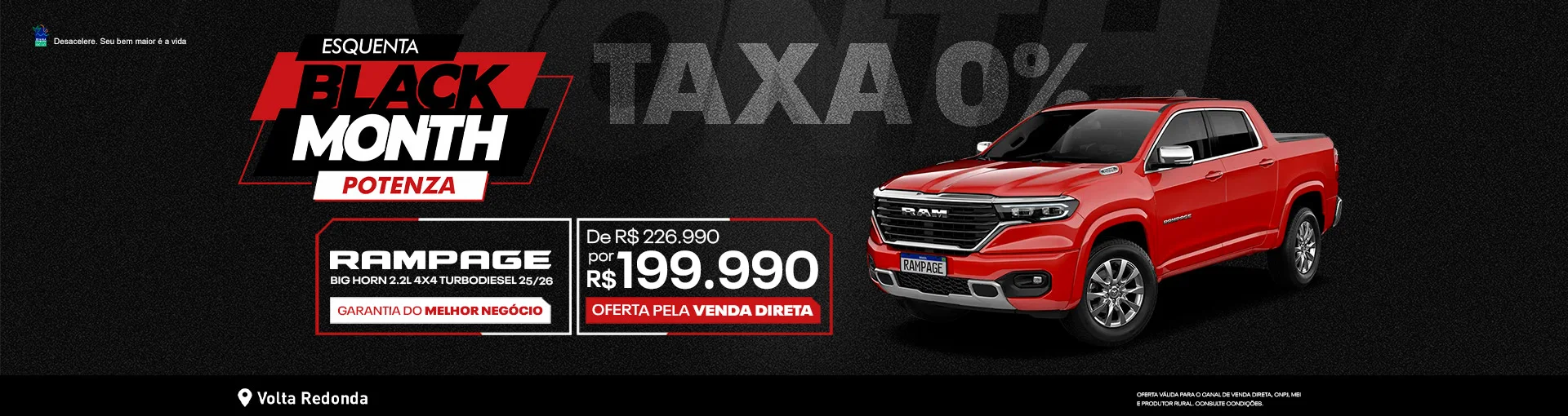 NOVA RAMPAGE COM MENOR PREÇO DO RIO DE JANEIRO? É NA RAM POTENZA!