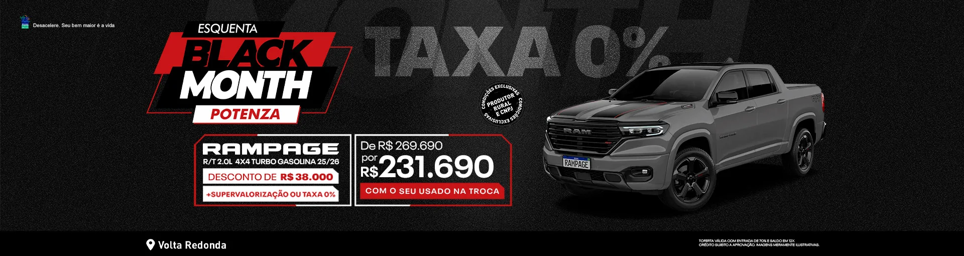 NOVA RAMPAGE COM MENOR PREÇO DO RIO DE JANEIRO? É NA RAM POTENZA!