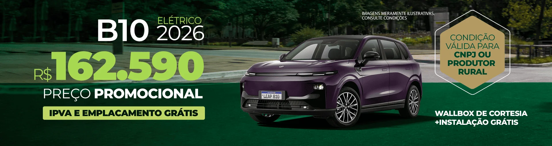 Carro Elétrico B10 em Niterói | IPVA Grátis + Oferta