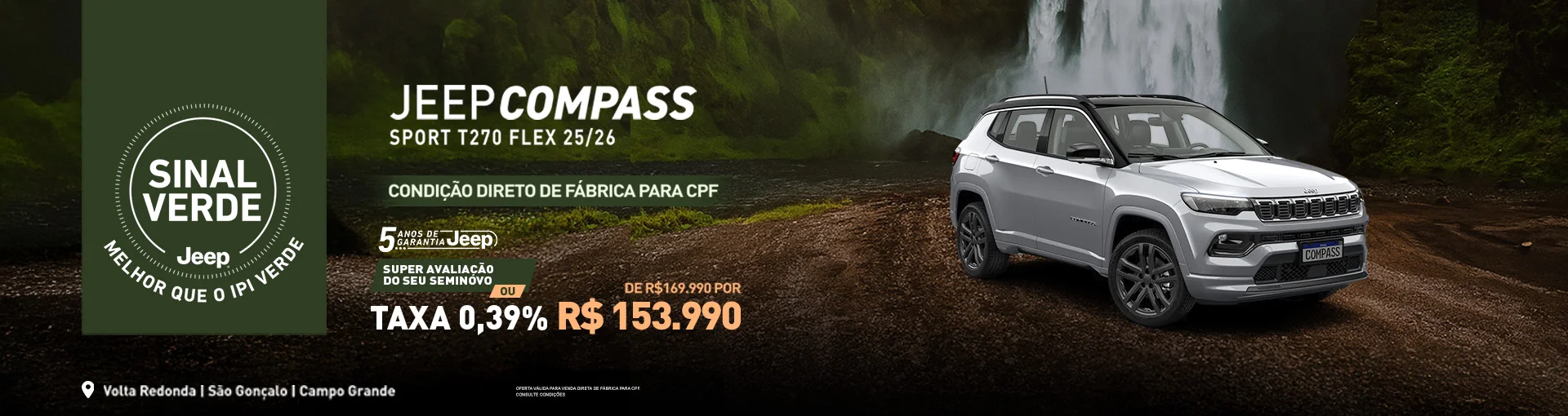 JEEP COMPASS COM O MENOR PREÇO DO RIO DE JANEIRO!