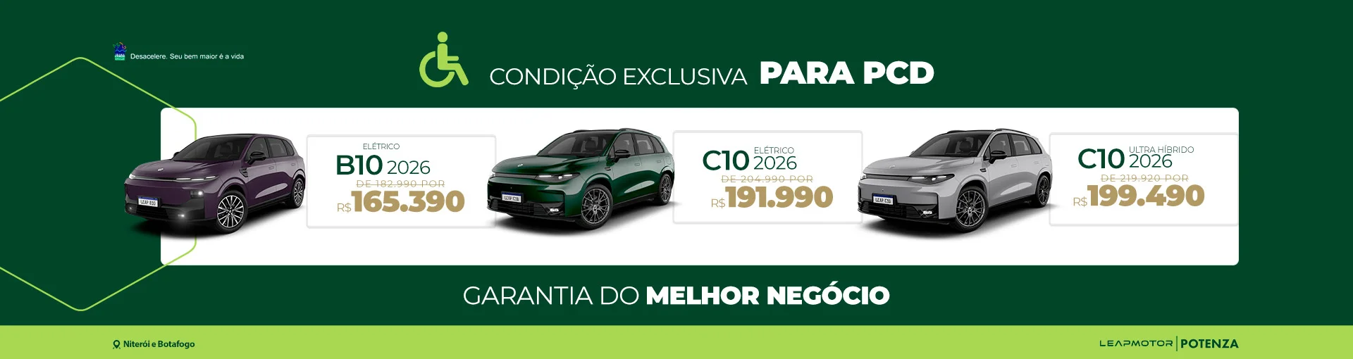 Leapmotor PCD em Botafogo | Descontos de até R$ 20.000