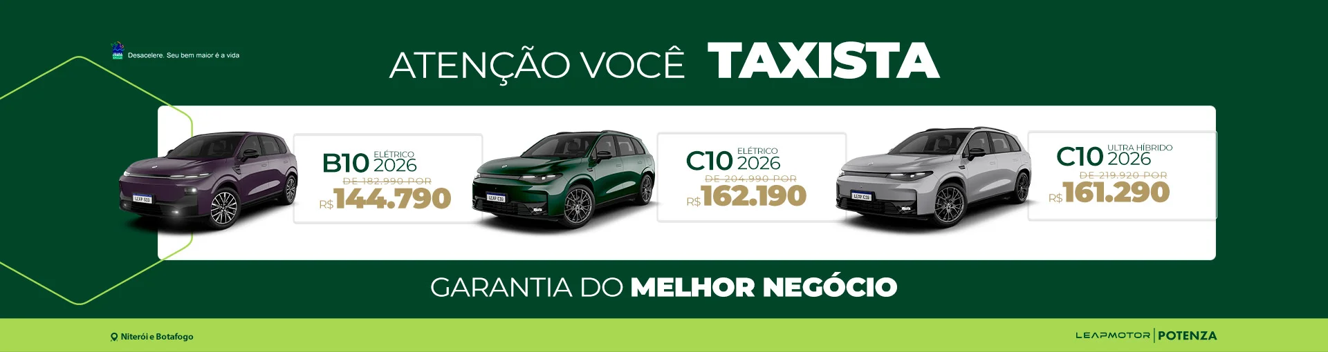 Leapmotor para Táxi em Botafogo | Até R$ 58.000 de Desconto