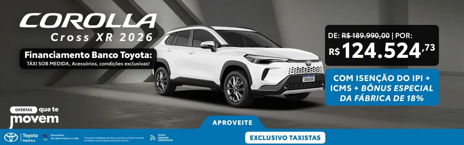 OFERTA COROLLA CROSS XR TAXISTA
