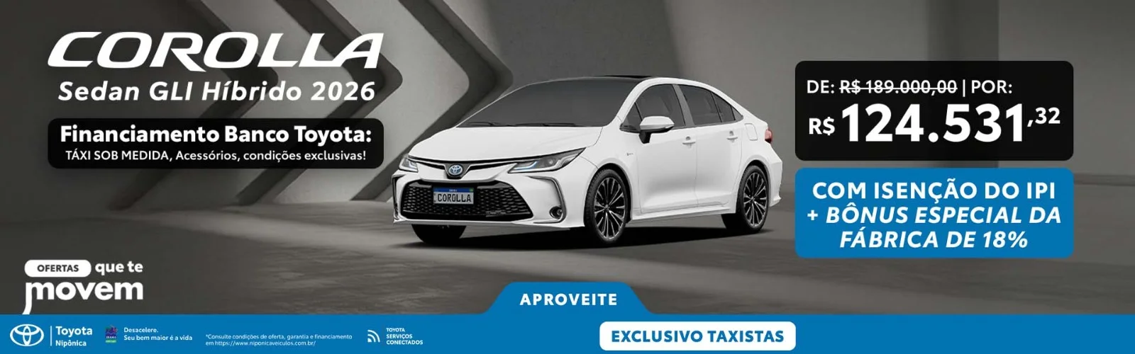 OFERTA COROLLA GLI TAXISTA
