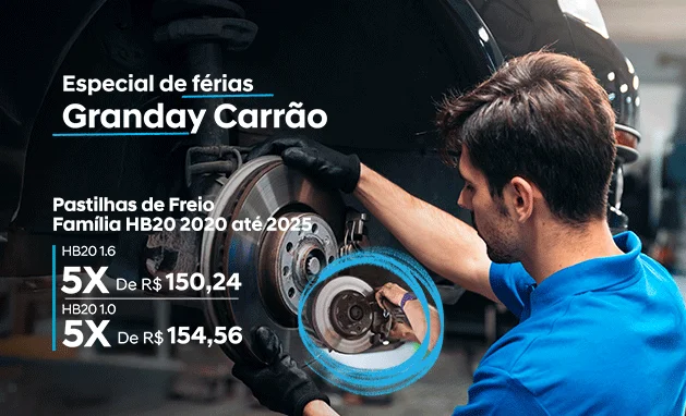 PASTILHAS DE FREIO - LINHA HB20 - 2020 ATÉ 2025