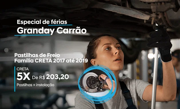 PASTILHAS DE FREIO - LINHA CRETA - 2017 até 2019