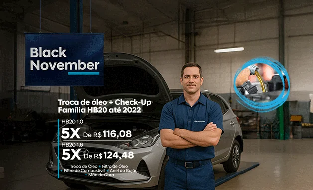 TROCA DE ÓLEO  - LINHA HB20 ATÉ 2022