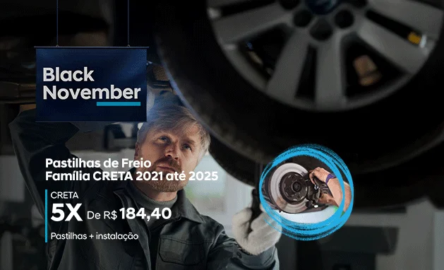 PASTILHAS DE FREIO - LINHA  CRETA - 2021 ATÉ 2025