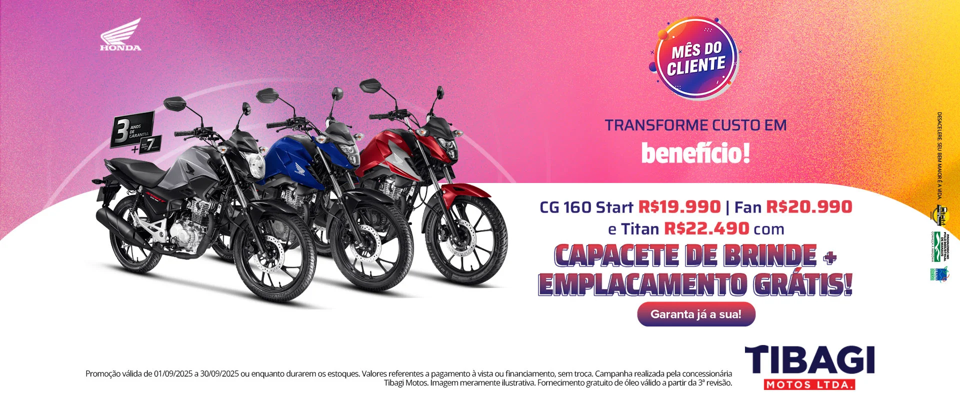 TODA LINHA CG 160