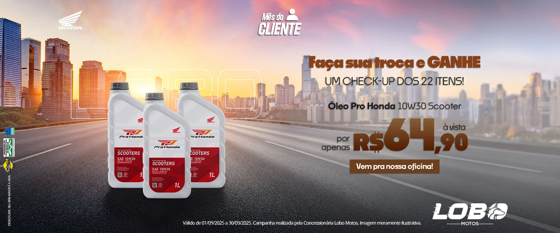 PROMOÇÃO PARA MOTOS SCOOTER