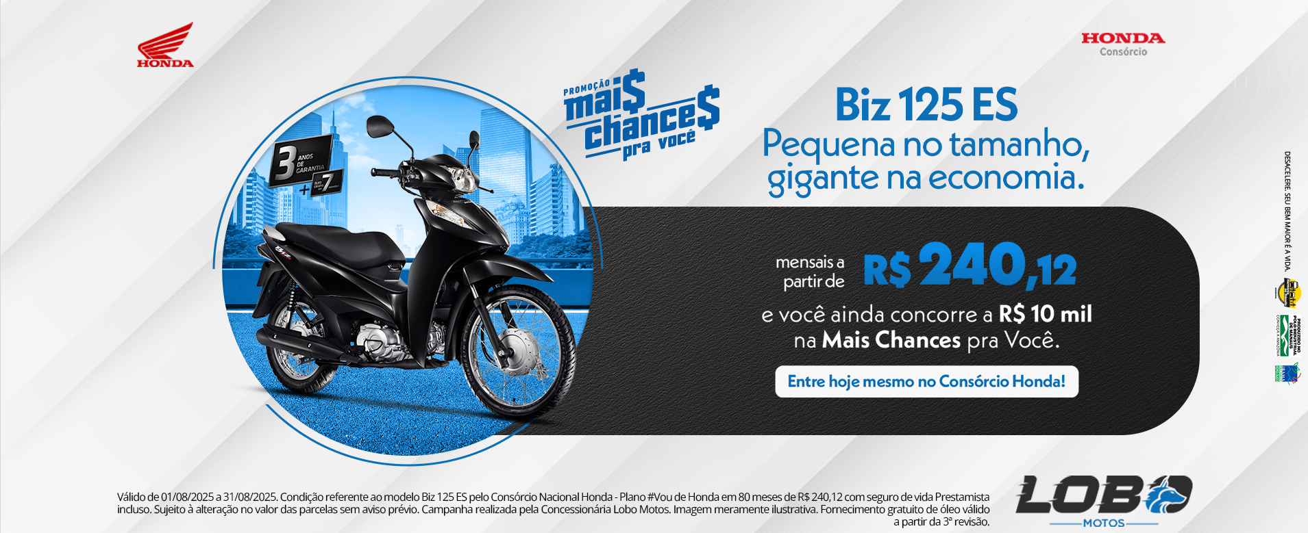 PARCELAS MENSAIS A PARTIR DE R$240,12
