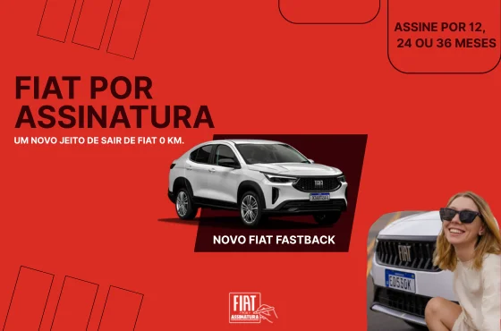 Dirija um Fiat zero sem burocracia com o Fiat por Assinatura