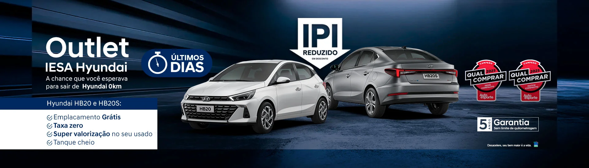 Oferta Hyundai HB20 e HB20S
