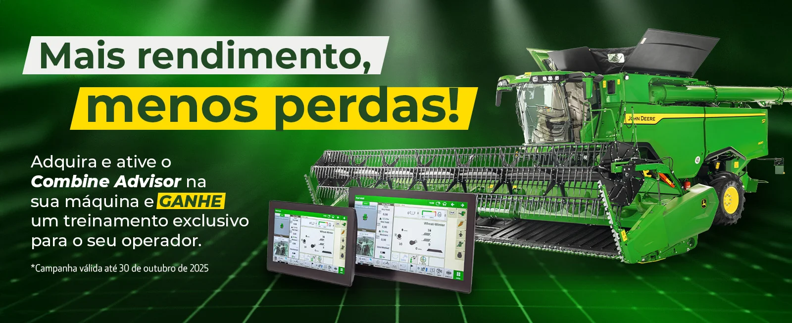 Adquira e ative o Combine Advisor e ganhe um treinamento