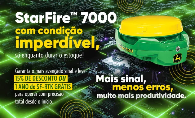 Starfire 7000 com 15% OFF ou 1 ano de SF-RTK Grátis! Starfire 7000 com 15% OFF ou 1 ano de SF-RTK Grátis!