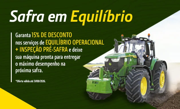 Ganhe 15% de desconto nos serviços de Equilibrío Operacional +Inspeção Pré Safra