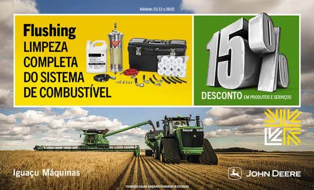 Na compra do serviço de Flushing , GANHE 15% de desconto. 