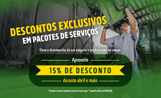 15% de desconto em Pacotes de Serviços