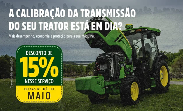 Na compra do serviço de calibração da transmissão ganhe 15% de desconto