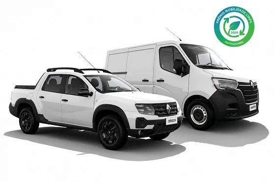 Renault Oroch e Master Furgão vencem o Prêmio Mobilidade Limpa 2026 por eficiência energética