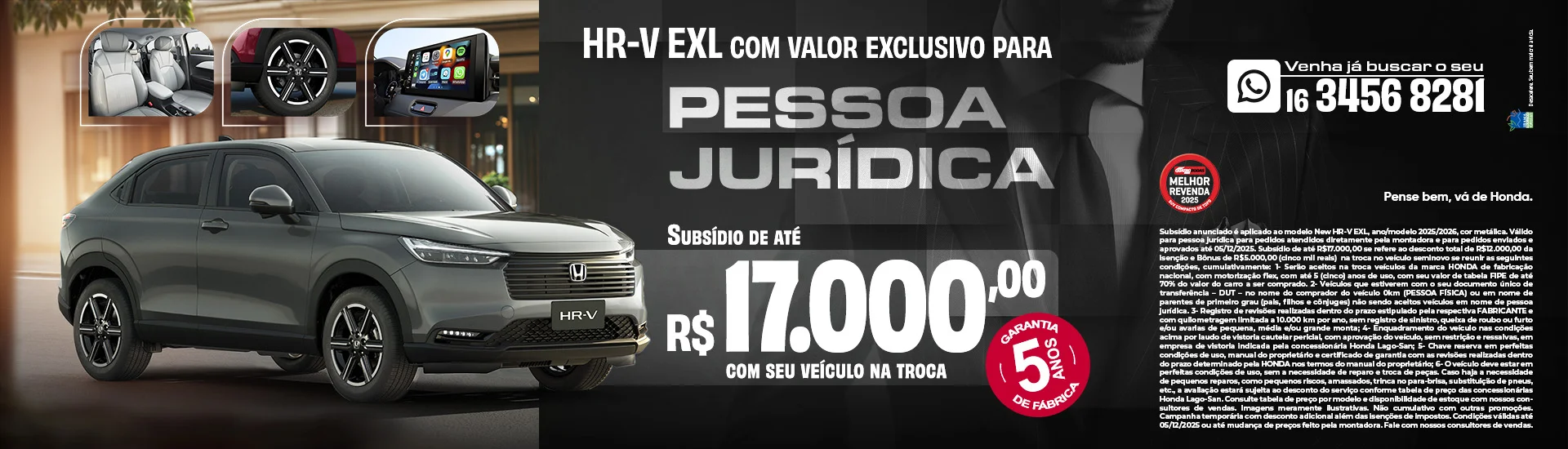 HR-V Pessoa Jurídica