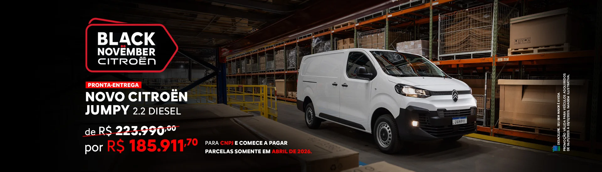 Oferta Novembro Jumpy Cargo Le Lac