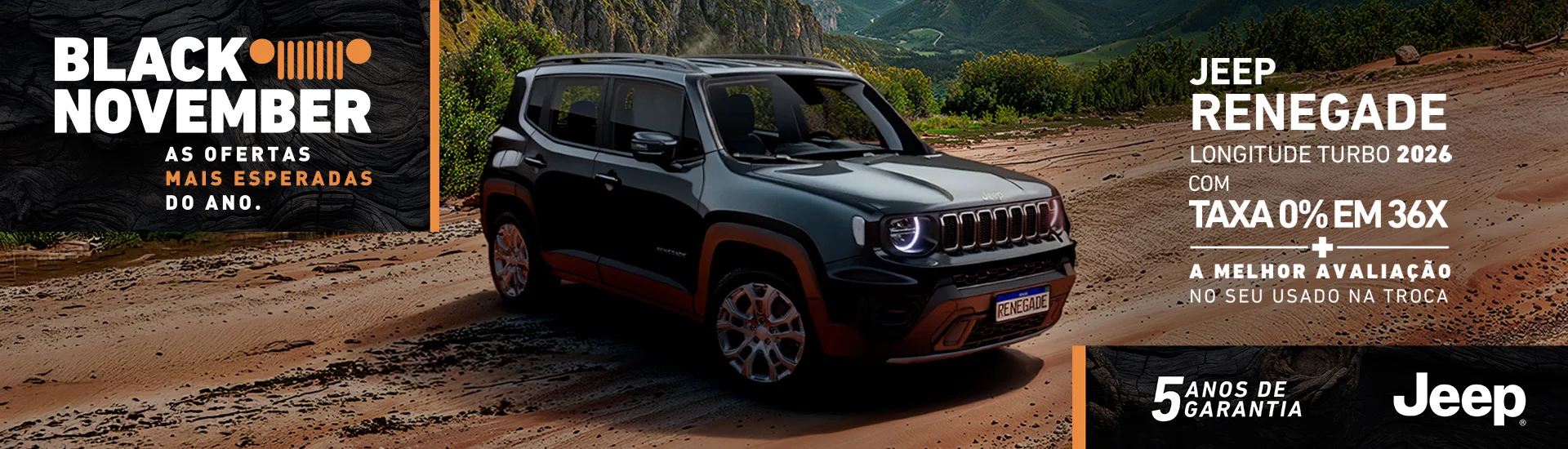 Oferta Novembro Jeep Renegade Longitude Le Lac