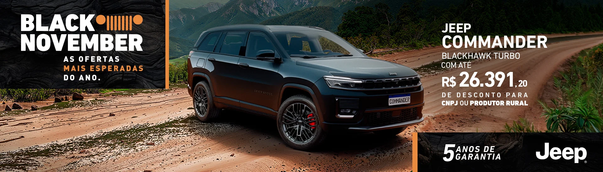 Oferta Novembro Jeep Commander Blackhawk Le Lac