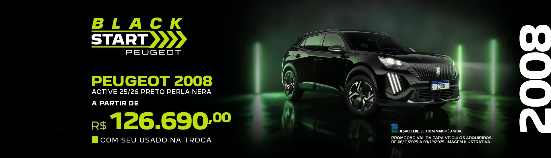 Oferta Novembro Peugeot 2008 Active Le Lac