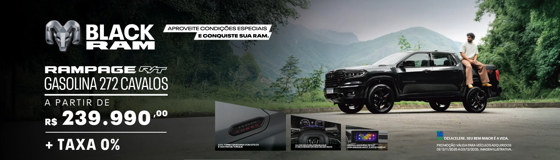 Oferta Novembro Ram Rampage RT Le Lac