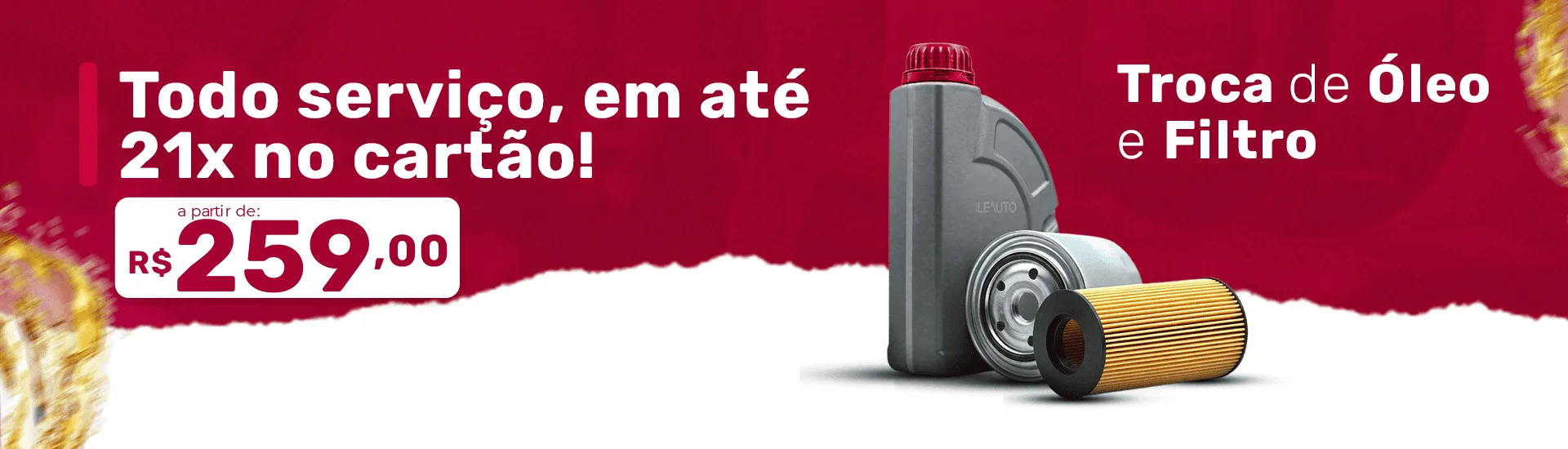 Todo serviço em até 21x no cartão - Leauto Fiat