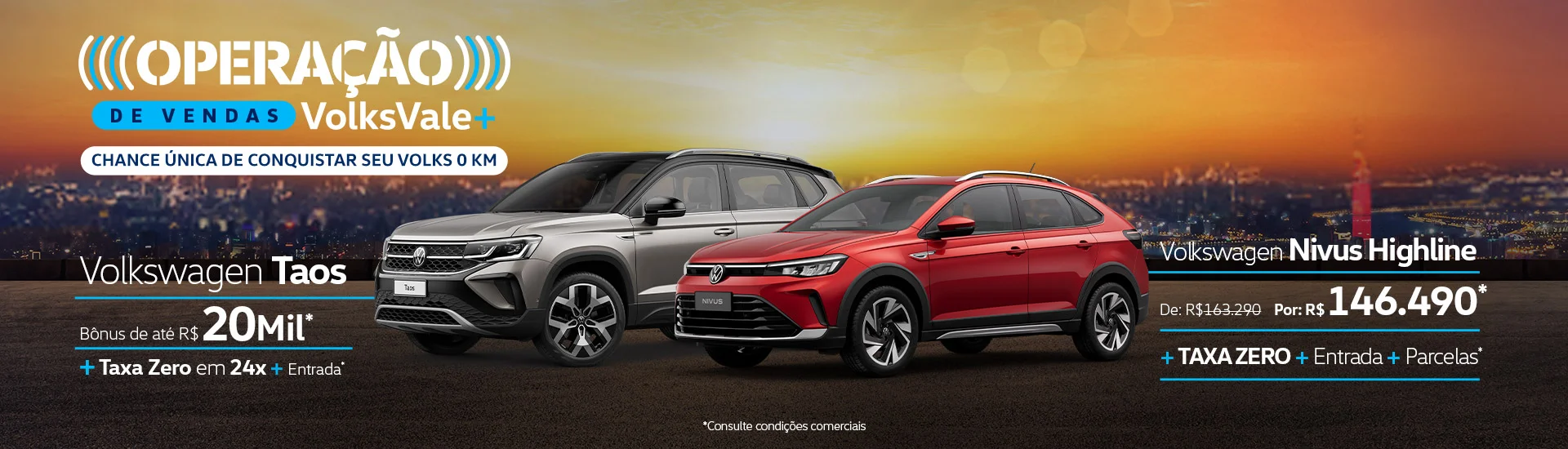 Banner Operação de Vendas VolksVale+ Setembro