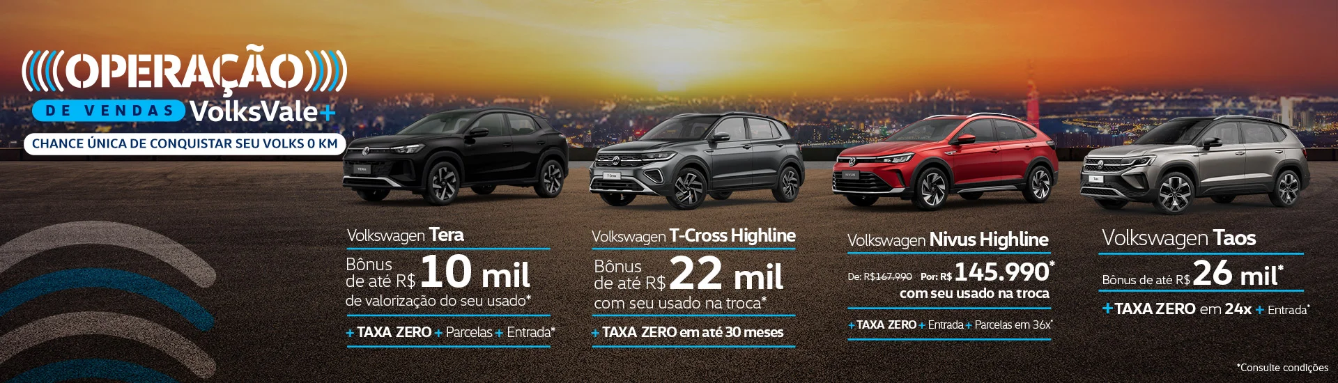 Banner Operação de Vendas VolksVale+ Dezembro