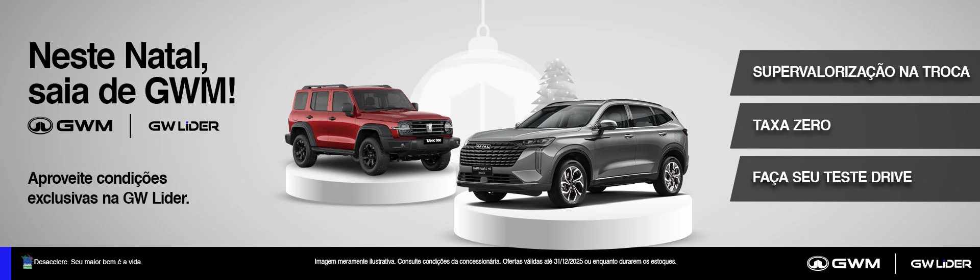 Ofertas, híbrido, GWM, Natal, Dezembro