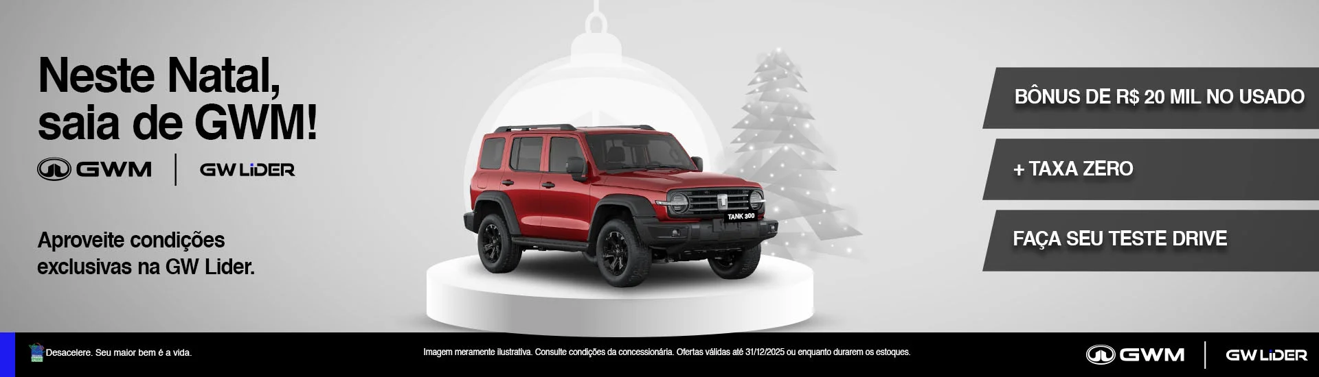 Ofertas, híbrido, GWM, Natal, Dezembro