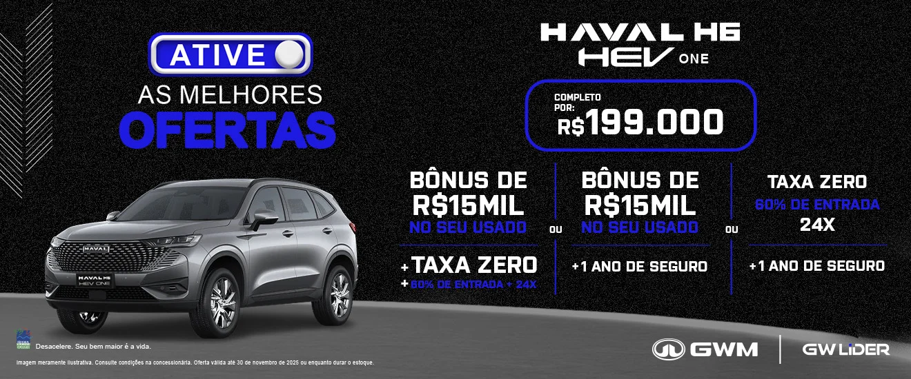 Ofertas, elétrico, GWM