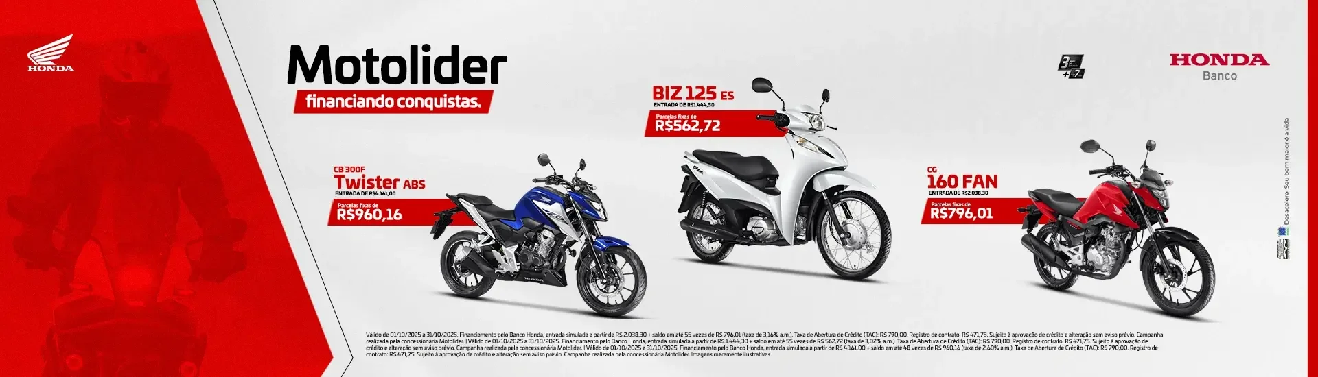 Motolider Ofertas - Outubro