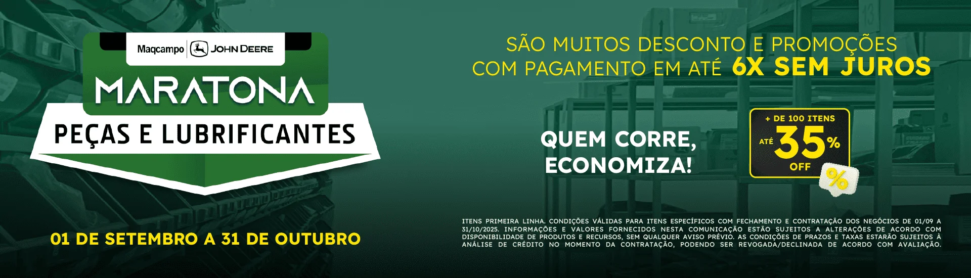Maratona de Peças e Lubrificantes