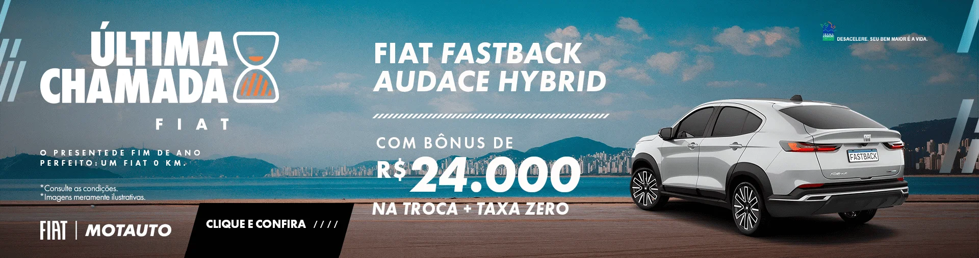 ÚLTIMA CHAMADA FASTBACK AUDACE HYBRID COM BÔNUS DE R$ 24.00,00 NA TROCA + TAXA ZERO