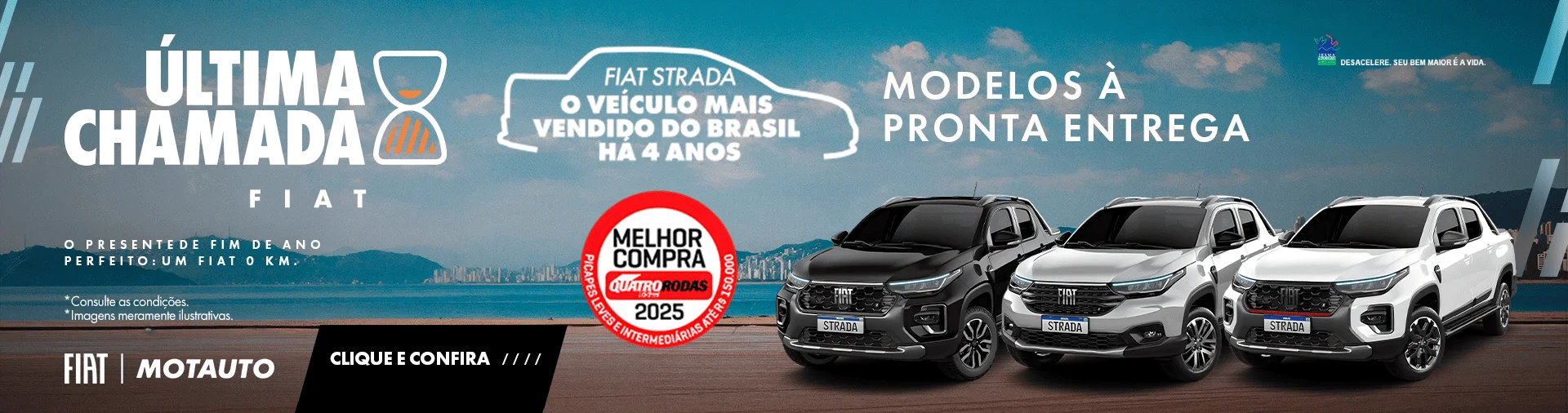 FIAT STRADA O VEÍCULO MAIS VENDIDO DO BRASIL HÁ 4 ANOS MODELOS À PRONTA ENTREGA