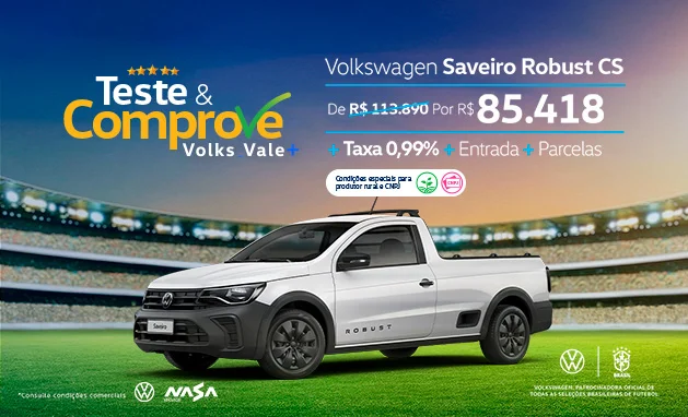 Nova Saveiro Robust CS  - Teste e Comprove