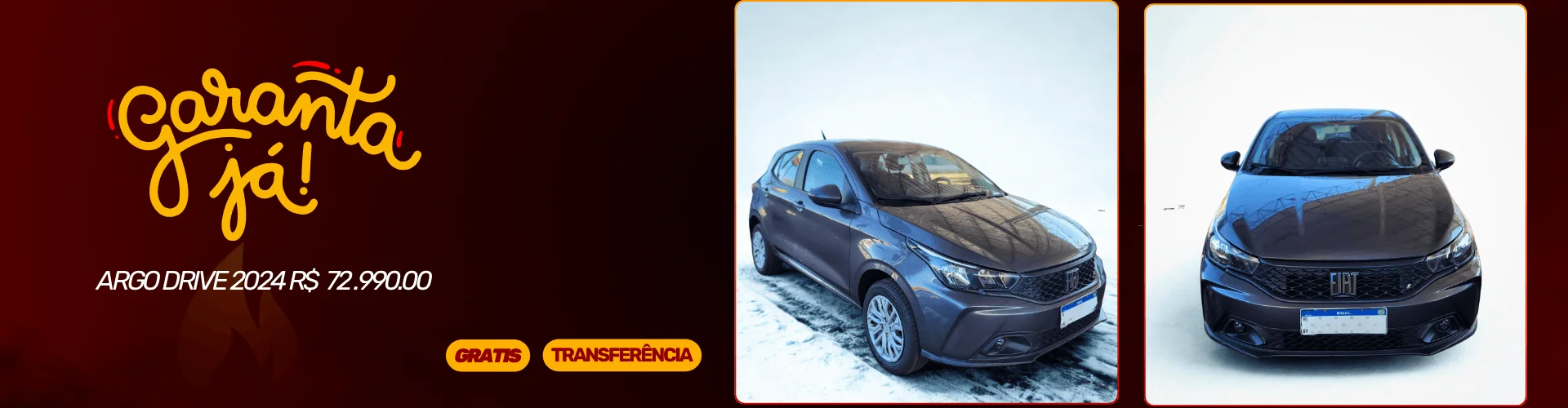 Argo Drive 2024 completo por apenas R$ 72.990 com transferência GRÁTIS!