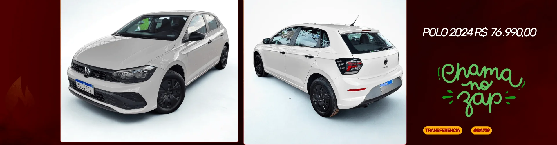 Polo 2024 por apenas R$ 76.990 com transferência GRÁTIS!