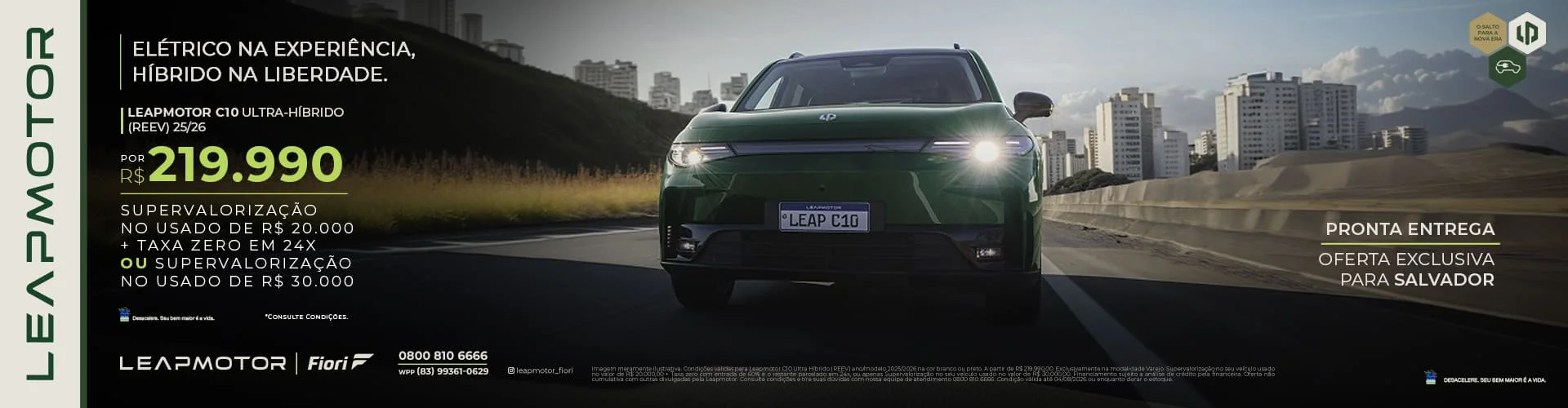 Leapmotor C10 Ultra-Híbrido REEV em Salvador | Fiori