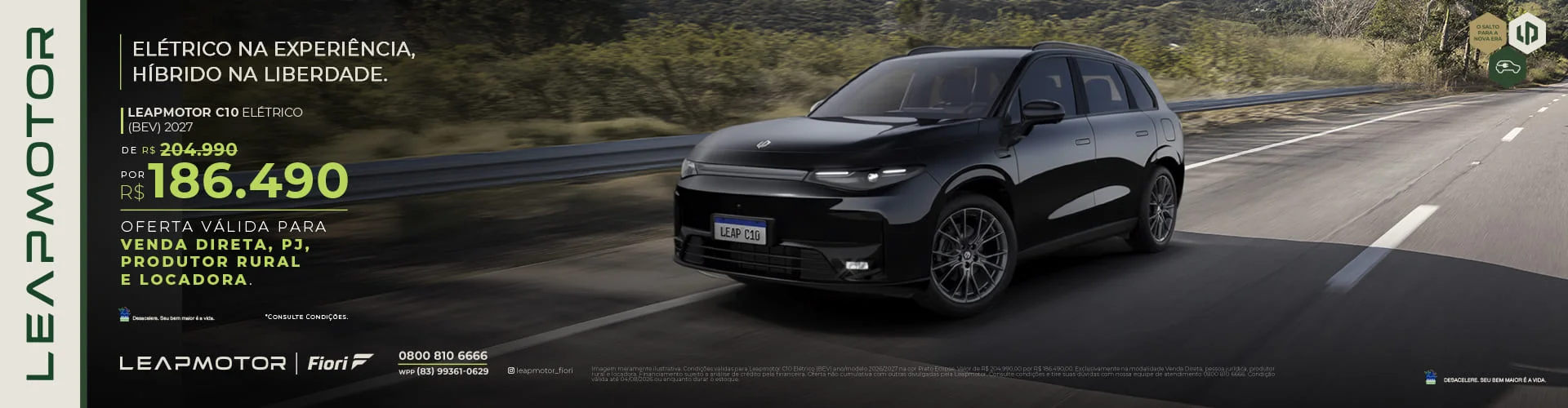 Leapmotor C10 Elétrico 2027 para Venda Direta e CNPJ | Fiori